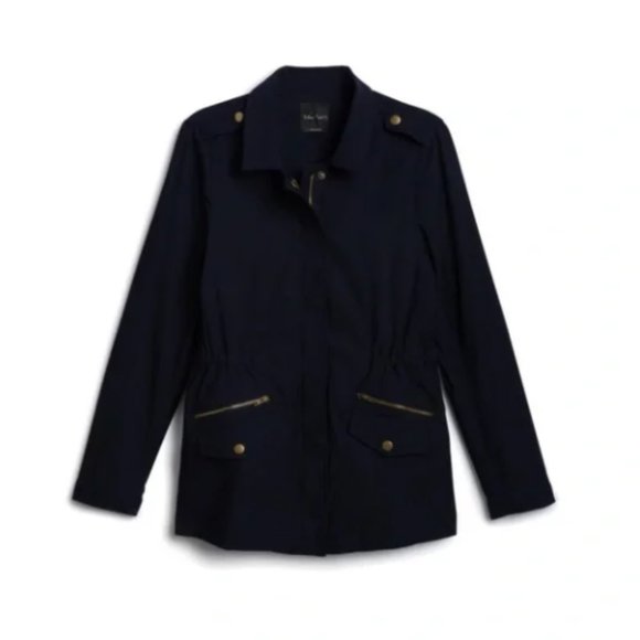 Eden Society Jackets & Blazers - EDEN SOCIETY NAVY BLUE CARGO JACKET STITCH FIX NWT